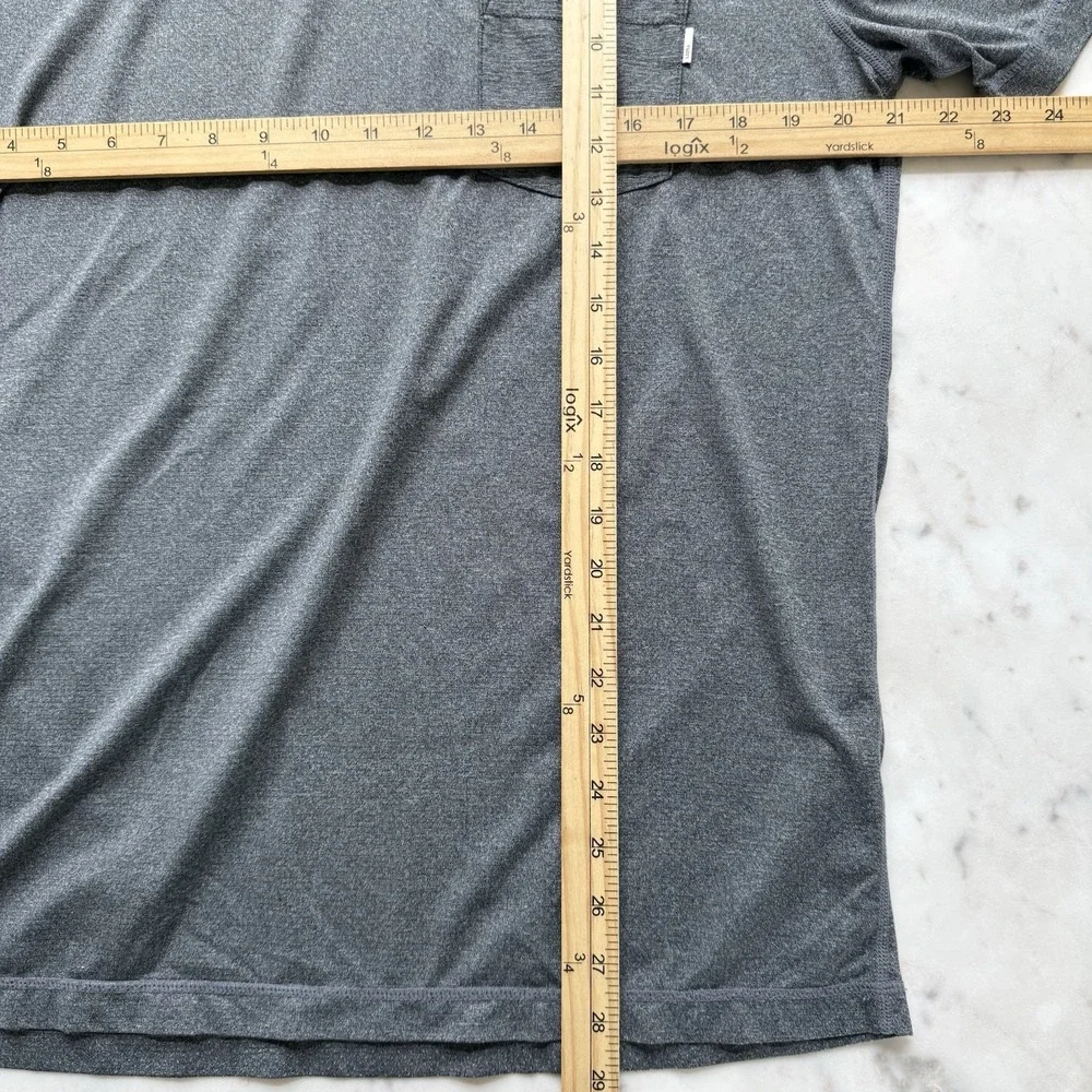 Vuori tradewind performance tee short sleeve T shirt L men gray - Picture 5 of 6